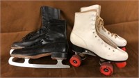 Vtg roller derby roller skates,ice skates