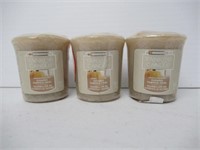 (3) Yankee Candle Sugared Pumpkin Swirl Scented