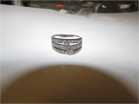 STERLING RING .999 COSTA RICA -SIZE 10.5