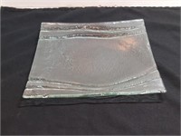 8.5" Square Tempered Glass Dinner Plate