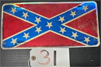 Confederate Flag License Plate