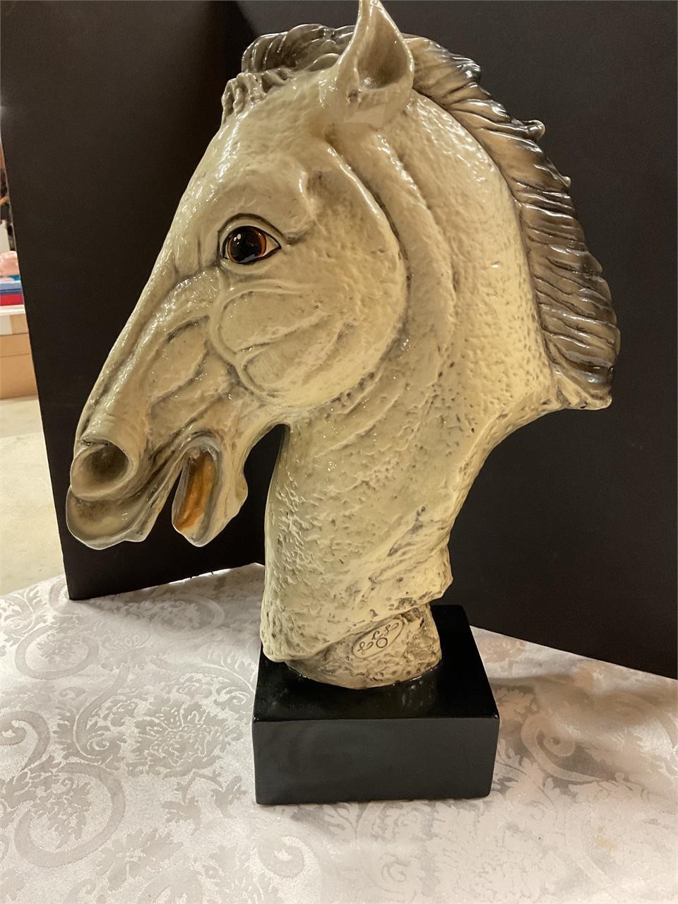 Horse Head Statue 20” tall