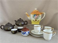 13 pc. Tea Time Pots & Cups/Saucers