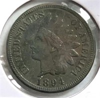 1894 Indian Penny XF