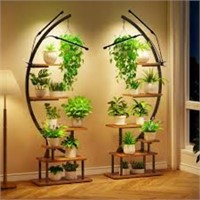 Greenstell Plant Stand With Grow Lights, Half
