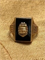 1960’S 10K GOLD COLLEGE RING SZ 4, 4.56g