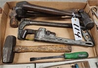 Hammers, Pipe Wrench, Hack Saw, Etc.