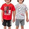 Skechers Toddler Boys 4 Piece Tees & Shorts 4T