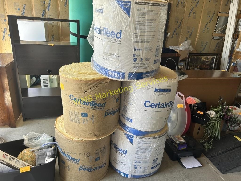 5 Rolls of R19 Insulation