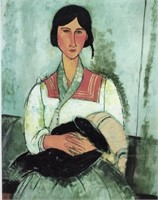 Amedo Modigliani “ Gypsy Woman With Child” Print