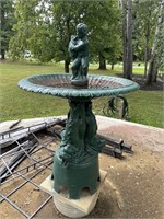 62 in cast iron fountain