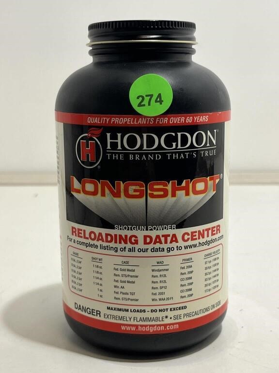Sealed Hodgdon Longshot 1 pound Powder Shotgun