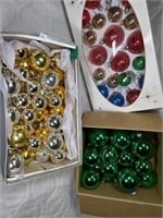 Big lot of glass Christmas ornament balls
