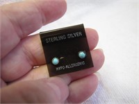Vintage Sterling Silver Pierced Earrings