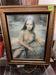 Vinciata lady oil painting