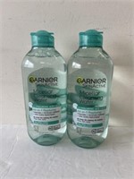 2 garnier no oil micellar replump makeup removers