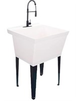 $242 Utility Sink Extra-Deep Laundry Tub w Faucet