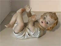 PORCELAIN PIANO BABY MARKED ON THE BACK -VERY NICE