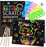 Scratch Art Set Rainbow Scratch Off Craft Supplies