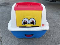 Large Vintage Step 2 Smiley Face Childrens Toy Box