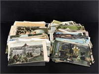 Lot of used & unused vintage postcards