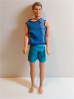 Brown Haired Ken Doll In Mermaid Tale Shirt &
