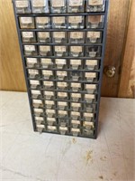 Organizer full of nuts and bolts
