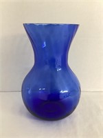 Illusions Indiana Glass Cobalt Blue Vase