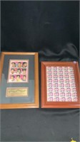 Elvis stamp wall art, 2 pieces in lot 11x16 and