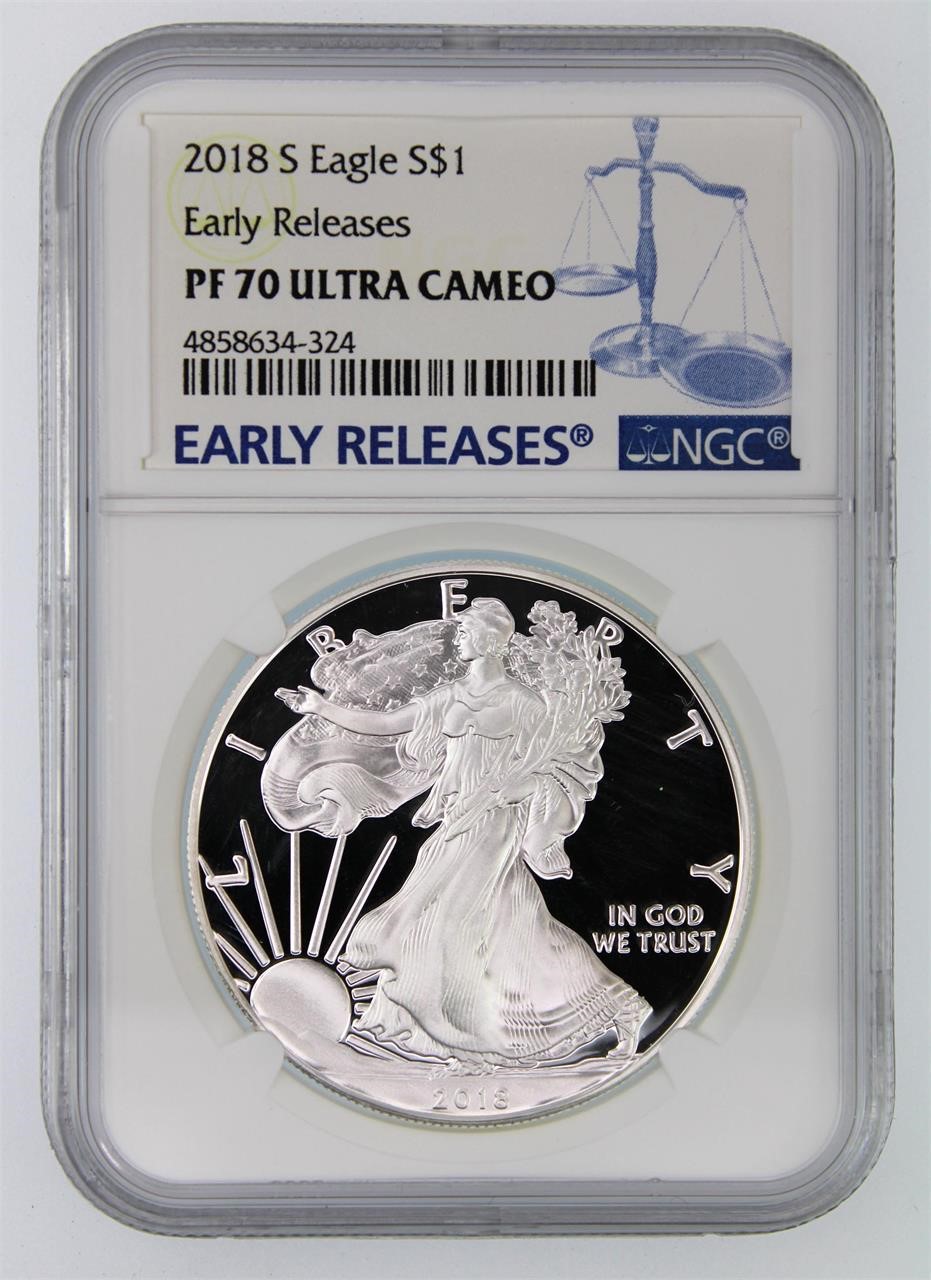 2018-S Silver Eagle NGC PF70 Ultra CAM