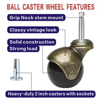 Ball Caster Wheels 8 Pack