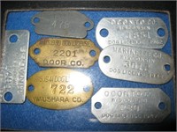 Vtg1 MI & WI Dog Tags- 1939, 41,46, 47, 62, 64