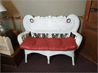 Wicker Settee