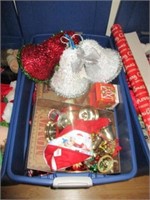 Tote of Christmas items
