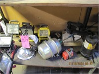 1 shelf 5 work lights, brake booster & sump pump