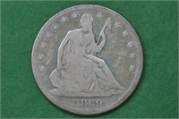 1869 Seated Liberty Half Dollar