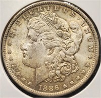 1886 Morgan $1 Silver Dollar Coin Uncirculated