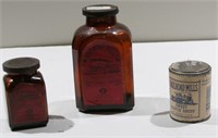 Railroad Mills Sweet Scotch Snuff Bottles and Can