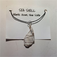 Wire-Wrapped Seashell Necklace
