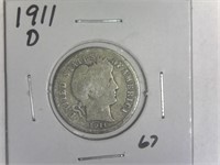 1911-D Barber Dime