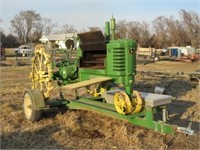 1936 John Deere B -B-Que Tractor & Trailer