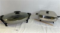 Two Electric Skillets