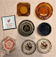 Vintage Lot of Glass Ashtrays