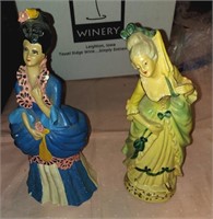 Set of 2 Vintage Lady Figurines