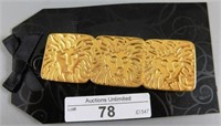 347/78 Vintage Gold Tone Anne Klein Logo Pin