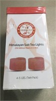 Himalayan salt tea light holders