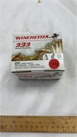 Winchester 22 long rifle 36 grain 333 cartridges