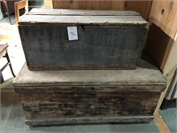 2 Wooden tool boxes