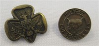(2) Vintage Scout Pins.