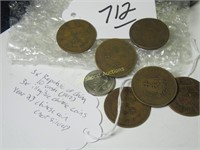 BOX LOT WORLD COINS- SEE PHOTOS